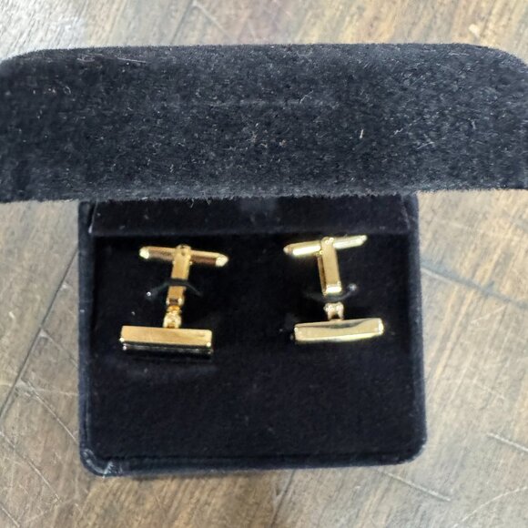 Paul Fredrick, Makers Of Fine Shirts, (Vintage) Gold-tone Cufflinks & OG Box - Picture 3 of 3